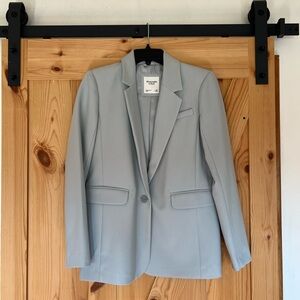 Abercrombie & Fitch Blue Gray Blazer Jacket - XS